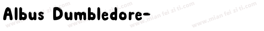 Albus Dumbledore字体转换